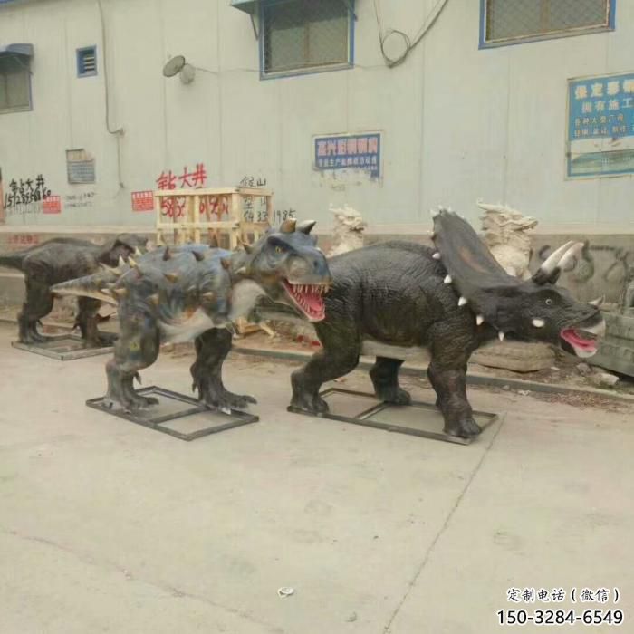 恐龍雕塑定制，小區(qū)雕塑，發(fā)聲恐龍雕塑提供