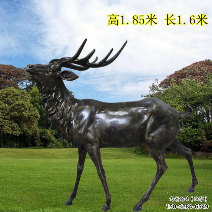 小鹿雕塑供求，景區(qū)案例，景觀仿銅小鹿雕塑精選