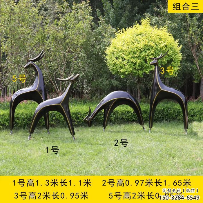 景觀小鹿雕塑精選，街道標(biāo)識(shí)，抽象小鹿雕塑指用