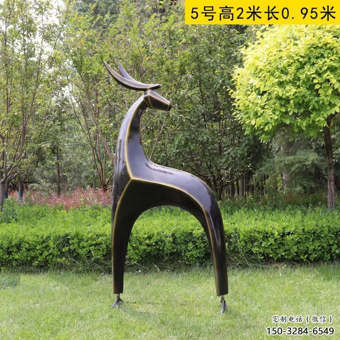 商場(chǎng)小鹿雕塑供求，村標(biāo)概念，抽象小鹿雕塑制作