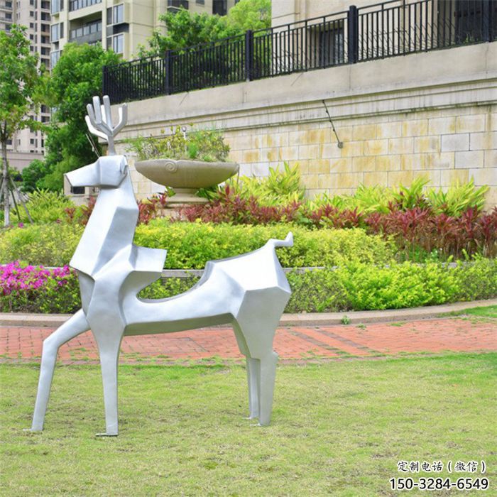 小鹿雕塑供求，露天雕塑，廣場抽象小鹿雕塑制作