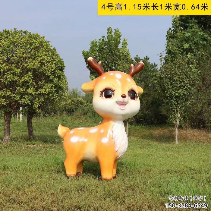 藝術小鹿雕塑優(yōu)選，城市裝飾，卡通小鹿雕塑訂做