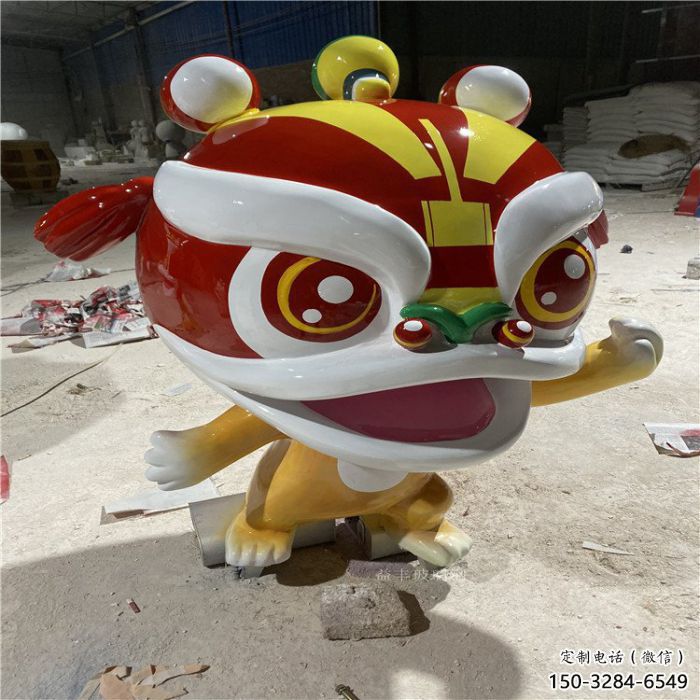 影視劇卡通獅子雕塑，創(chuàng)意藝術(shù)體系，動物美陳類型