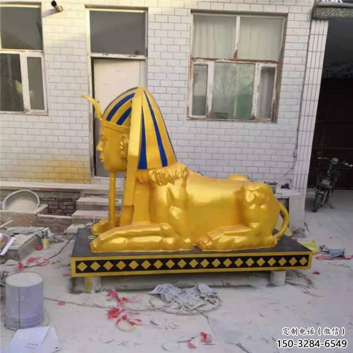 大型獅子雕塑常用，戶外擺放，獅子人獸雕塑展示