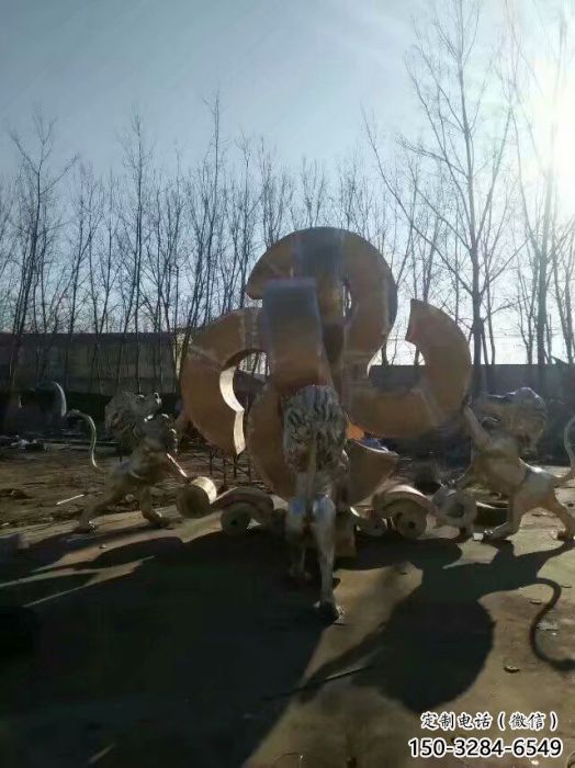 獅子雕塑選用，廣場雕塑，走獅雕塑制作