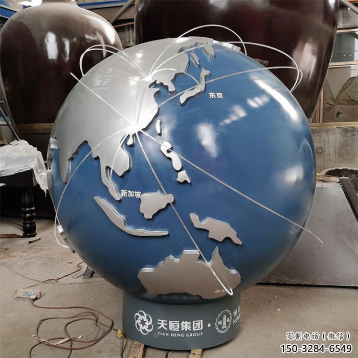 地球雕塑指用，白鋼構(gòu)件，不銹鋼地球雕塑廠家提供