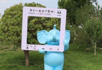 大象雕塑指用，景觀雕塑，彩繪大象雕塑點(diǎn)擊
