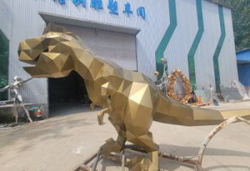 景觀恐龍雕塑優(yōu)選，陸地擺件，藝術(shù)幾何恐龍雕塑供應(yīng)