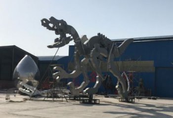 地產(chǎn)恐龍雕塑提供，露天雕塑，恐龍骨架雕塑生產(chǎn)