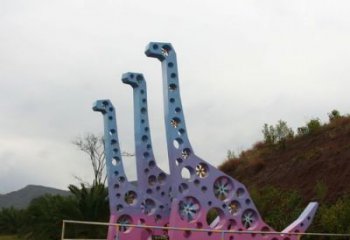 恐龍雕塑展品，景觀概念，鏤空恐龍骨架雕塑優(yōu)選