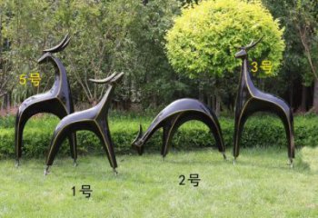 景觀小鹿雕塑精選，街道標(biāo)識(shí)，抽象小鹿雕塑指用