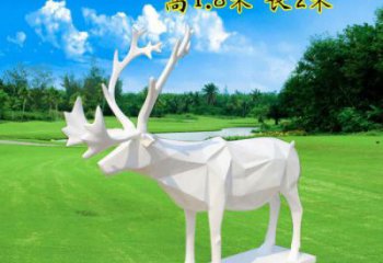 藝術(shù)小鹿雕塑選定，切面工藝，景觀小鹿雕塑預(yù)定