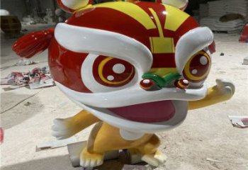 影視劇卡通獅子雕塑，創(chuàng)意藝術(shù)體系，動物美陳類型