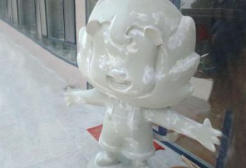 室外玻璃鋼卡通獅子雕塑制作，立體動漫效果