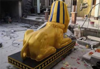 獅子雕塑觀賞型，公園小品，景觀獅子人獸雕塑常用