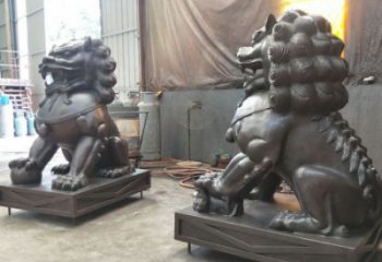 景區(qū)獅子雕塑通用，陸地?cái)[件，各類蹲獅雕塑點(diǎn)擊