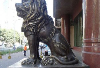 獅子雕塑定制制造，歐式風(fēng)格，蹲獅雕塑裝飾供給