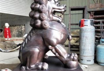 獅子雕塑優(yōu)選，城市裝飾，展示蹲獅雕塑定做