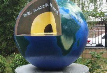 地球雕塑標準，圓雕系列，景觀不銹鋼地球雕塑精選