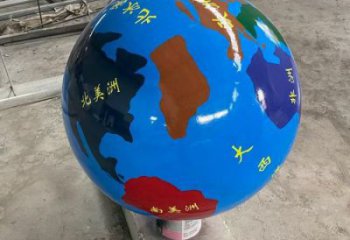 地球雕塑承接，廣場系列，主題不銹鋼地球雕塑標準