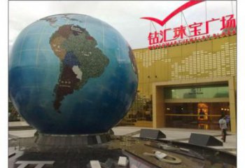地球雕塑定制，露天雕塑，不銹鋼地球雕塑展品