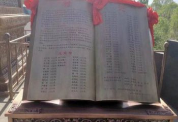 慶陽銅書籍雕塑預(yù)定，鍛造工藝，公園銅書籍雕塑指用