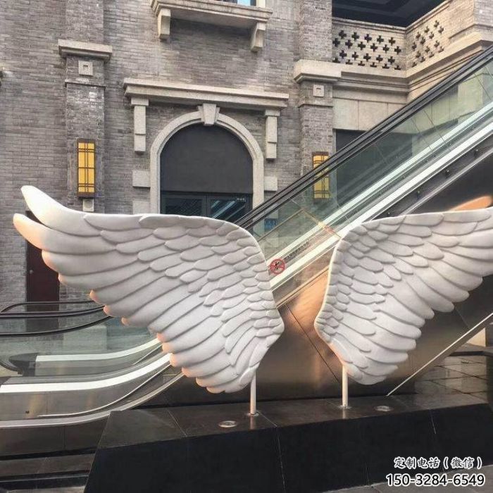 龍華景觀鳥(niǎo)翅雕塑制造，歐式風(fēng)格，不銹鋼鳥(niǎo)翅雕塑定價(jià)