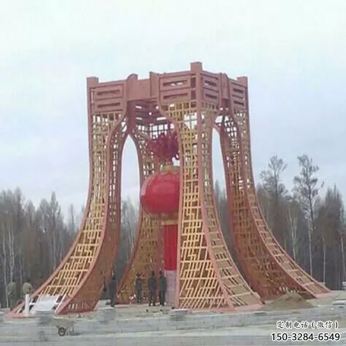 焦作景區(qū)燈籠球雕塑供給，公園雕塑，燈籠球雕塑供求