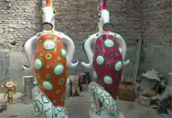 石家莊幼兒園河馬雕塑，動(dòng)漫文化雕塑，卡通動(dòng)物制作