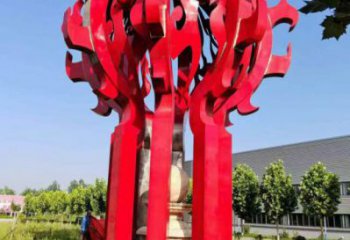 牡丹江火球雕塑，精神堡壘火球雕塑落地展示