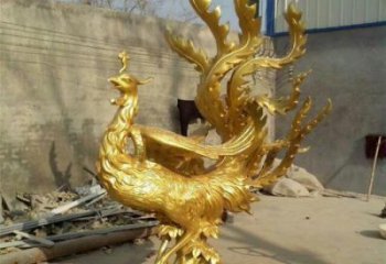 十堰鳳凰雕塑廠家，鍛造工藝，銅鳳凰雕塑廠家承接