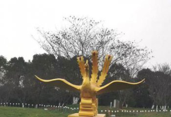 孝感鳳凰雕塑選用，美陳雕塑，鑄銅鳳凰雕塑工藝廠家