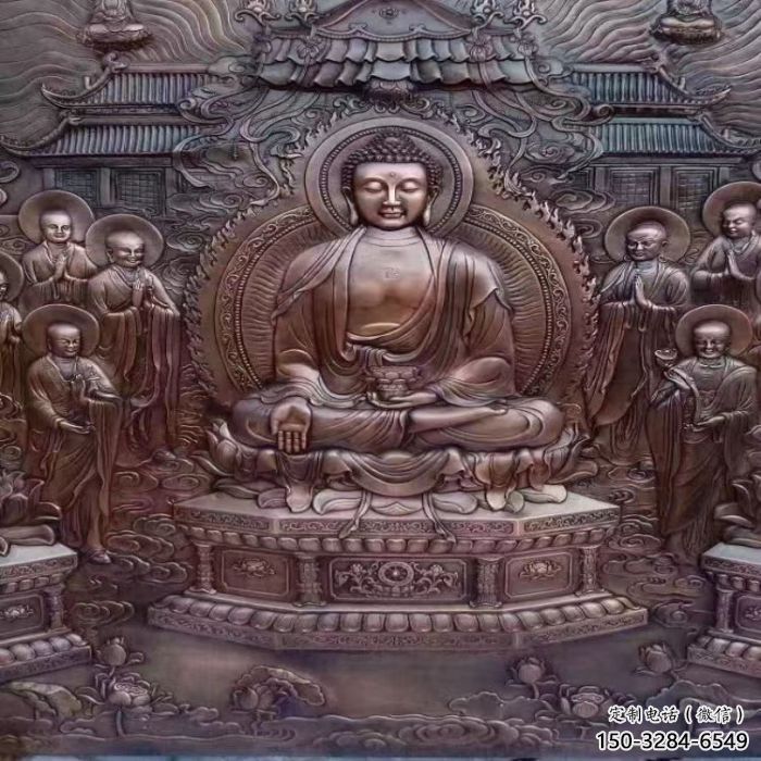 撫順鍛銅浮雕常用，寺廟景觀，黃銅佛像浮雕生產(chǎn)商