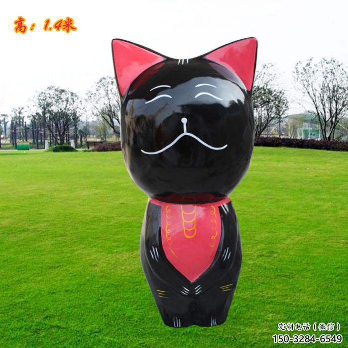 撫順廣場小貓雕塑，動物擺件，仿古工藝