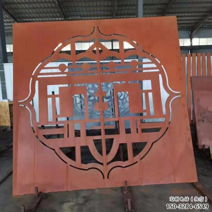 葫蘆島鏤空景墻雕塑，耐候鋼鏤空工藝設(shè)計