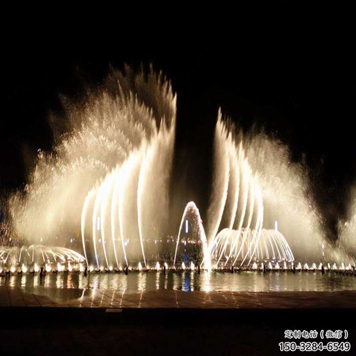 營(yíng)口水景程控噴泉雕塑，高噴循環(huán)噴水方式設(shè)計(jì)制作