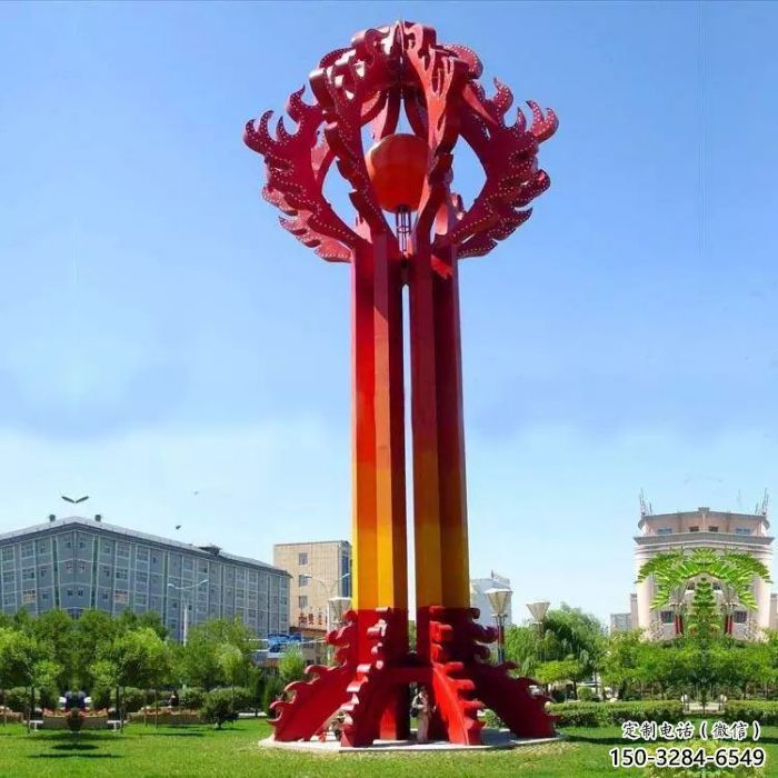 呼倫貝爾街道精神堡壘雕塑 呼倫貝爾街道精神堡壘雕塑