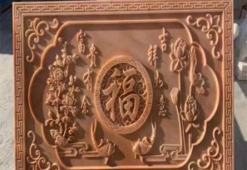 安義浮雕制造商，室外軟裝，景觀福字浮雕制作廠家