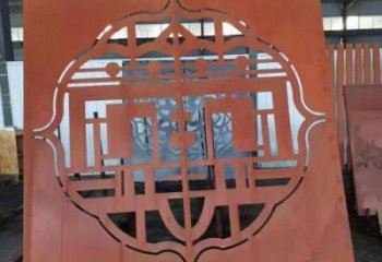 葫蘆島鏤空景墻雕塑，耐候鋼鏤空工藝設(shè)計