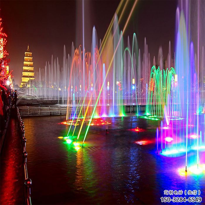 濟(jì)南選定噴泉雕塑，燈光數(shù)控效果，水景藝術(shù)雕塑