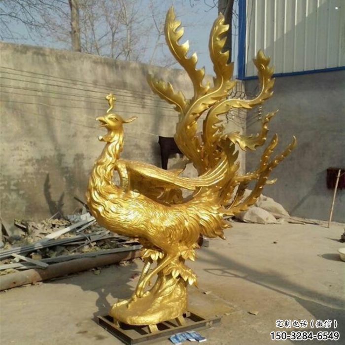 達(dá)州鳳凰雕塑廠家，鍛造工藝，銅鳳凰雕塑廠家承接