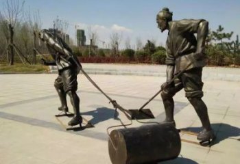 濟寧民俗農夫雕塑