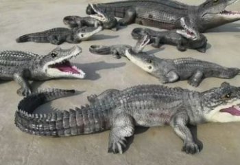 廣安園林鱷魚雕塑