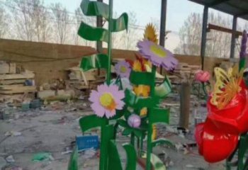 和田茉莉花雕塑訂做，城市雕塑，不銹鋼茉莉花雕塑廠