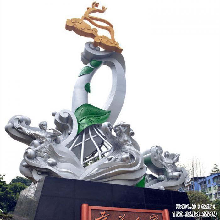保山蘭花雕塑承接，城市裝飾，大型蘭花花朵雕塑公司