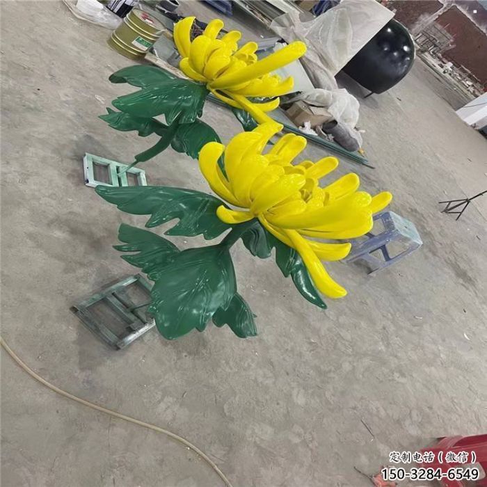 臨滄景區(qū)菊花雕塑優(yōu)選，圓雕體系，城市菊花雕塑選定