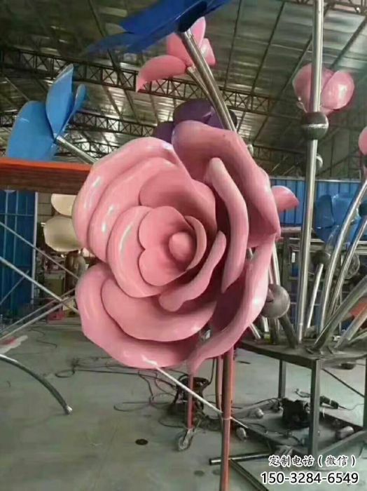 合川牡丹花雕塑工廠優(yōu)選，城市裝飾，牡丹花花朵雕塑供給