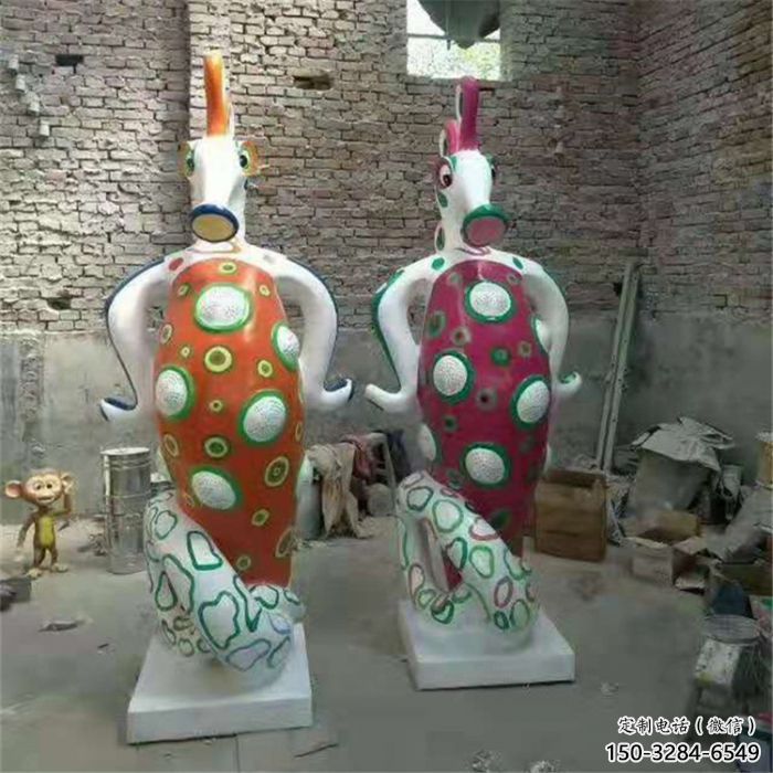 涪陵幼兒園河馬雕塑，動(dòng)漫文化雕塑，卡通動(dòng)物制作