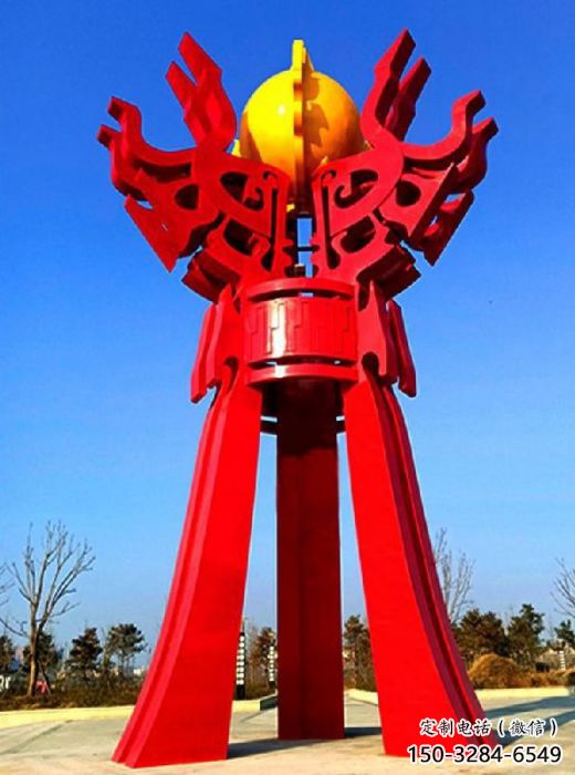 大渡口精神堡壘火球雕塑，城市建筑雕塑，創(chuàng)意藝術(shù)設(shè)計(jì)