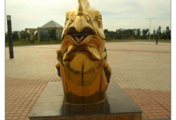 寧波不銹鋼生肖雕塑，鍍鈦工藝，公園廣場戶外擺放